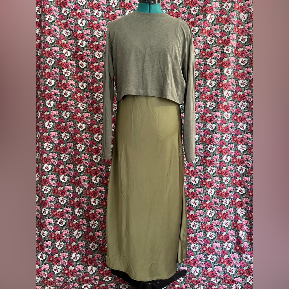 All Saints Olive Green Dress Set